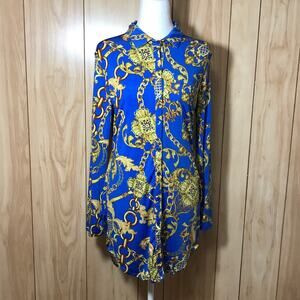 Julia by love j Satin Collared Long Sleeve Top Tall XL